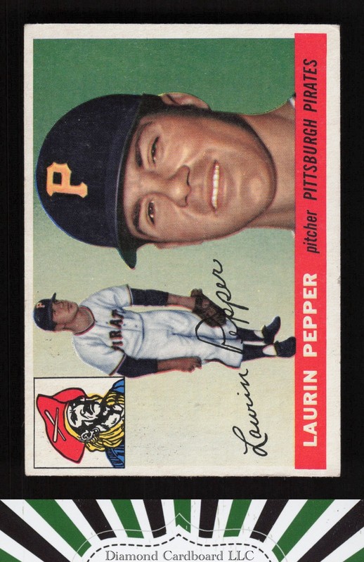 1955 Topps #147 Laurin Pepper VGEX d, front