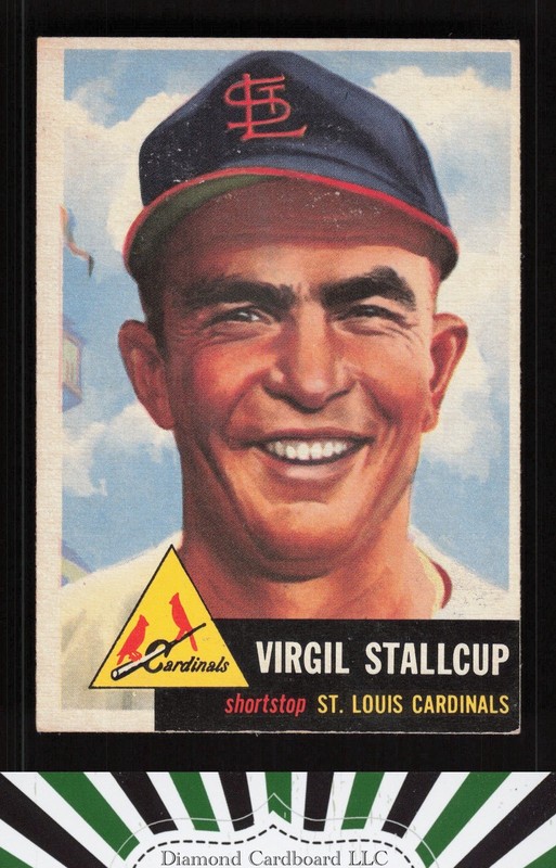 1953 Topps #180 Virgil Stallcup VG h, front