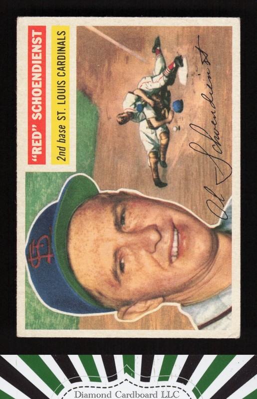 1956 Topps #165 Red Schoendienst VGEX+ [CENTERED] l, front