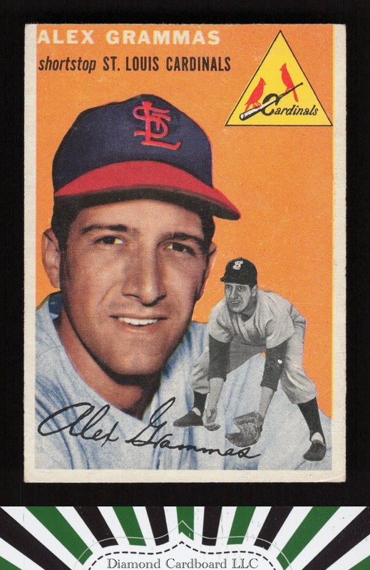 1954 Topps #151 Alex Grammas VGEX [CENTERED] n, front