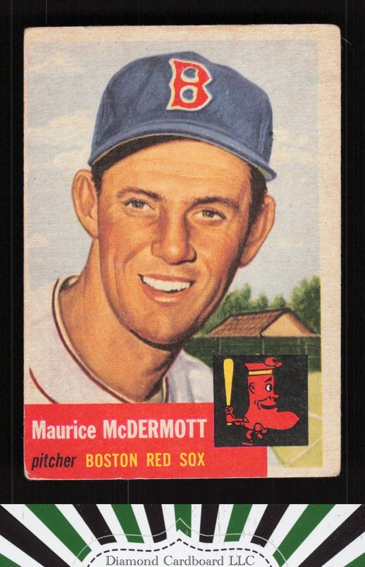 1953 Topps #55 Maurice McDermott GD a, front