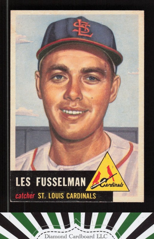 1953 Topps #218 Les Fusselman EX+ [CENTERED] g, front