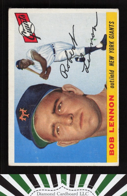 1955 Topps #119 Bob Lennon VG d, front