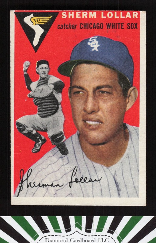 1954 Topps #39 Sherm Lollar VGEX i, front