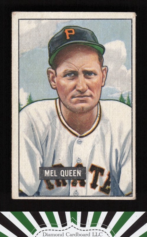 1951 Bowman #309 Mel Queen VG+, front