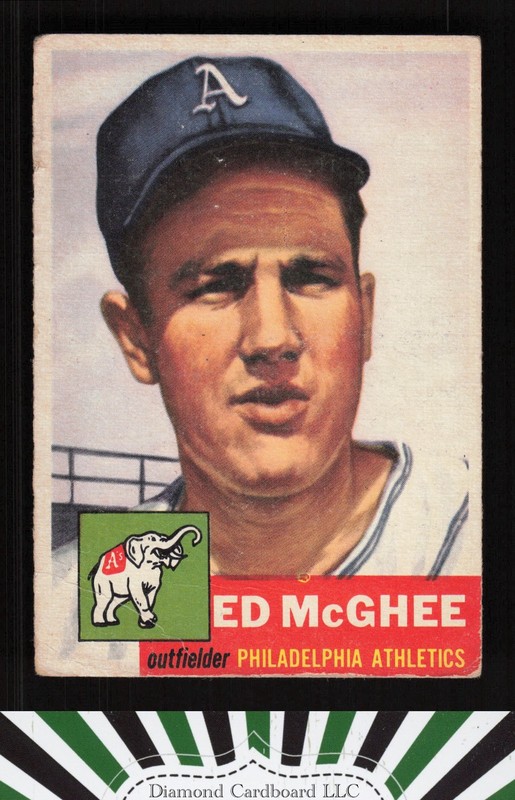 1953 Topps #195 Ed McGhee PR a, front