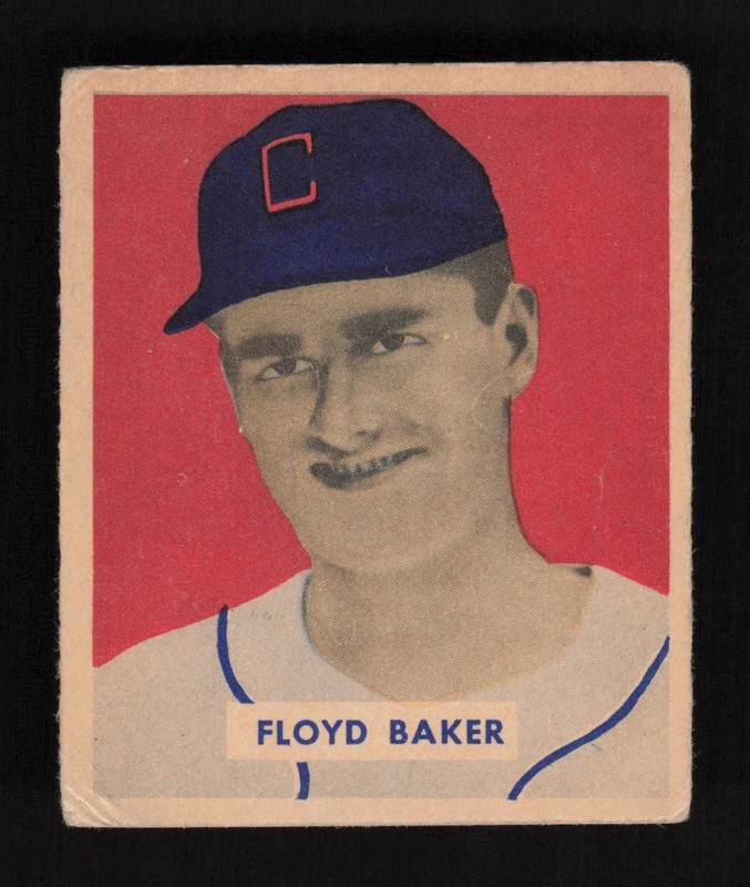 1949 Bowman #119 Floyd Baker VG+, front
