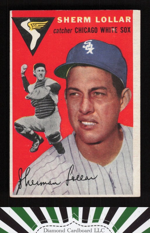 1954 Topps #39 Sherm Lollar VGEX l, front