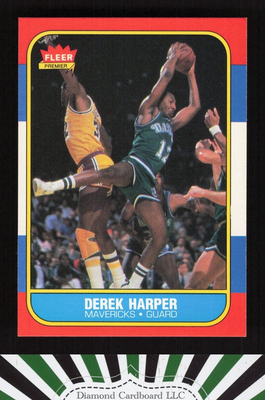 1986-87 Fleer #44 Derek Harper NM, front