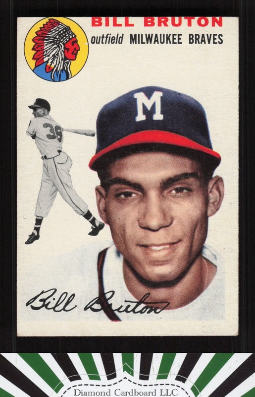 1954 Topps #109 Bill Bruton EX (MC) p, front