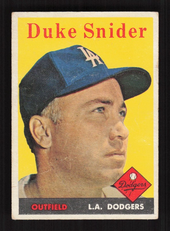 1958 Topps #88 Duke Snider GD+ g, front