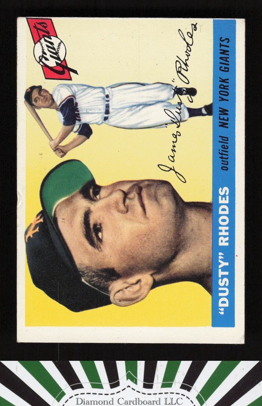 1955 Topps #1 Dusty Rhodes VG a, front