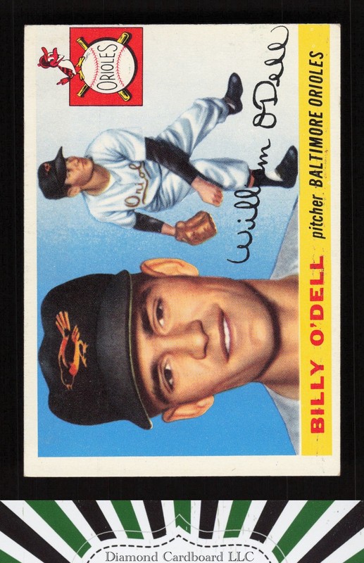 1955 Topps #57 Billy O'Dell VGEX f, front