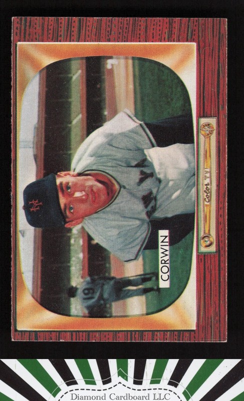 1955 Bowman #122 Al Corwin EXMT, front