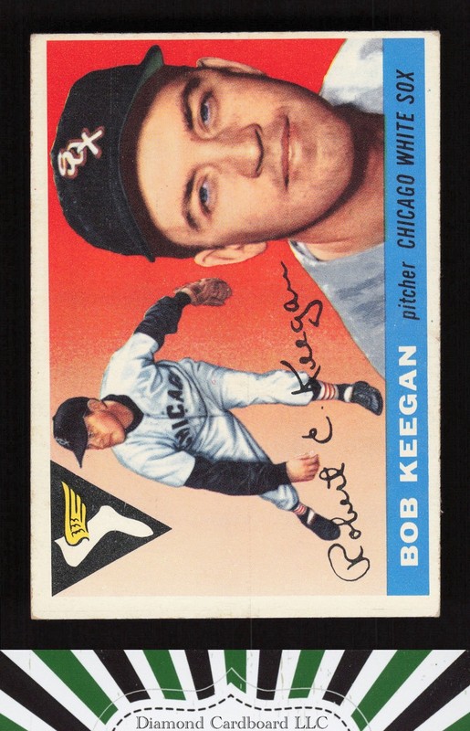 1955 Topps #10 Bob Keegan VGEX+ g, front