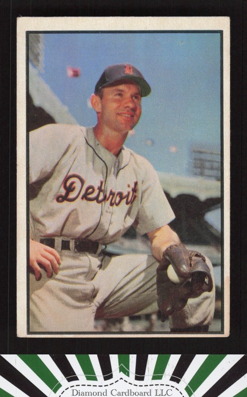 1953 Bowman Color #91 Steve Souchock VGEX b, front