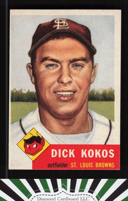1953 Topps #232 Dick Kokos EX h, front