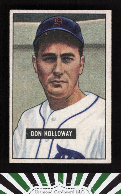 1951 Bowman #105 Don Kolloway VGEX+, front