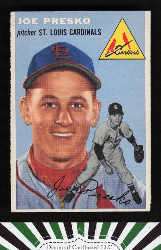 1954 Topps #135 Joe Presko EXMT n, front