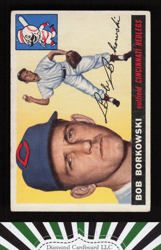 1955 Topps #74 Bob Borkowski GD+ b, front