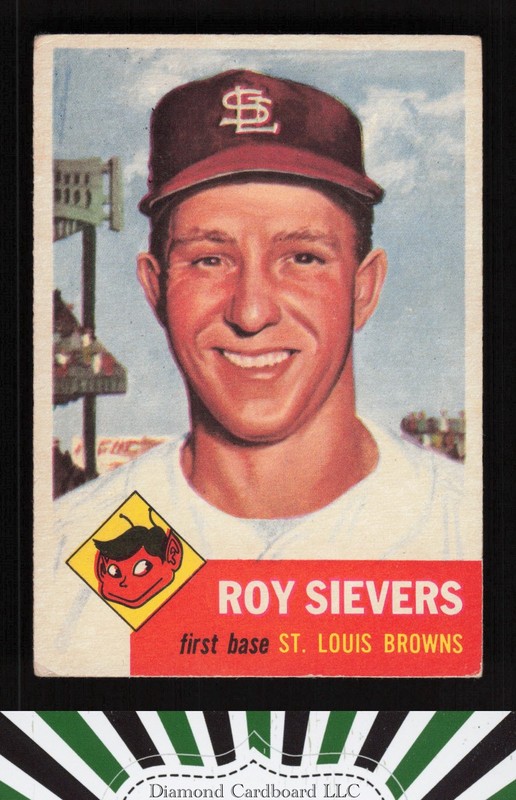 1953 Topps #67 Roy Sievers VGEX c, front
