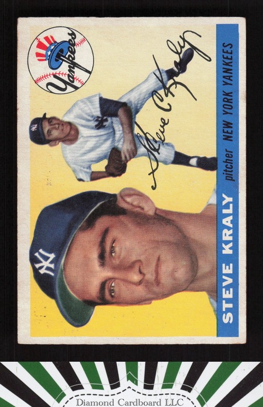 1955 Topps #139 Steve Kraly VGEX f, front