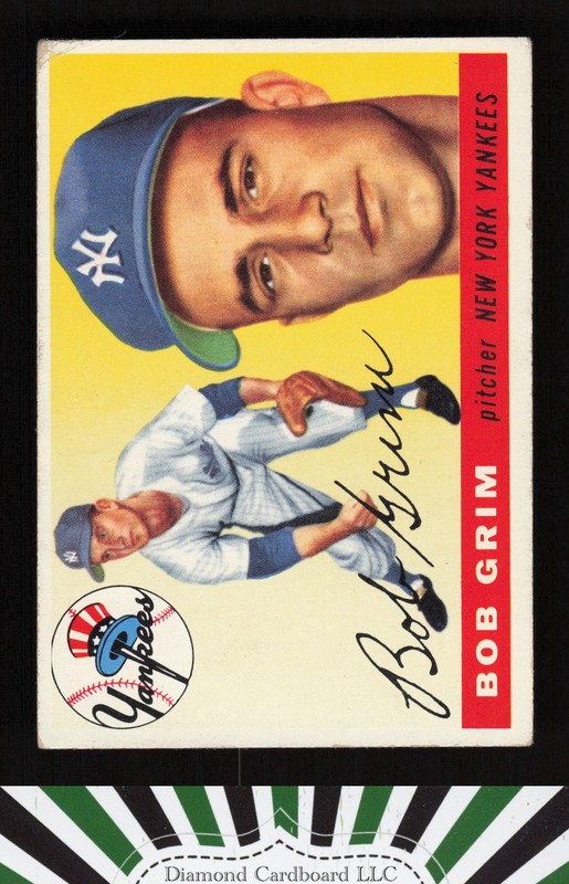 1955 Topps #80 Bob Grim VG e, front