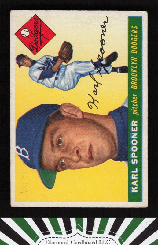 1955 Topps #90 Karl Spooner VGEX [CENTERED] h, front