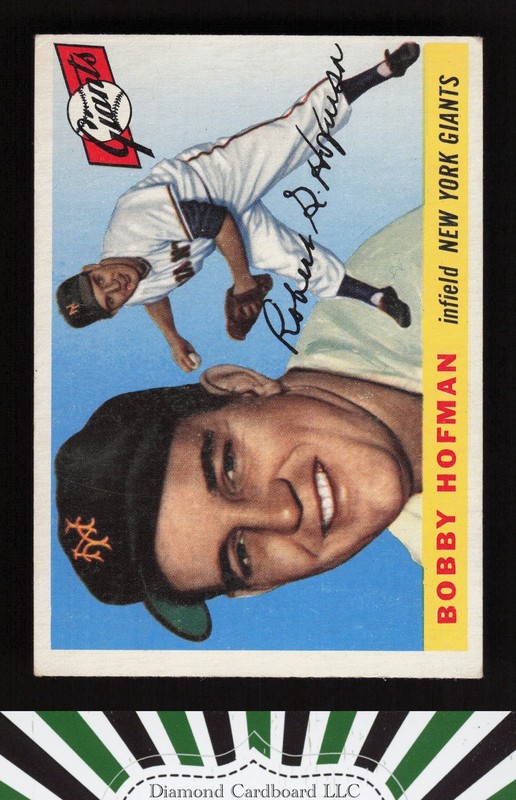 1955 Topps #17 Bobby Hofman VGEX i, front