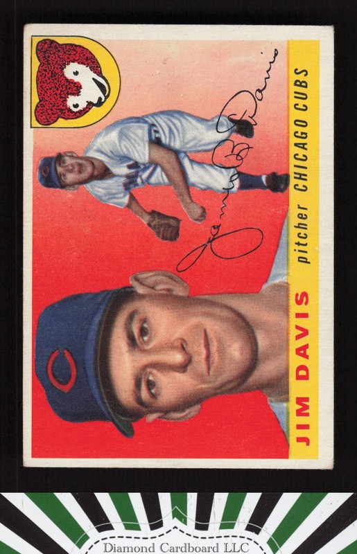 1955 Topps #68 Jim Davis VGEX i, front
