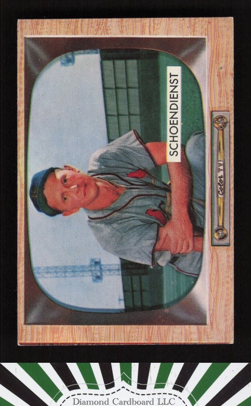 1955 Bowman #29 Al "Red" Schoendienst EXMT b, front