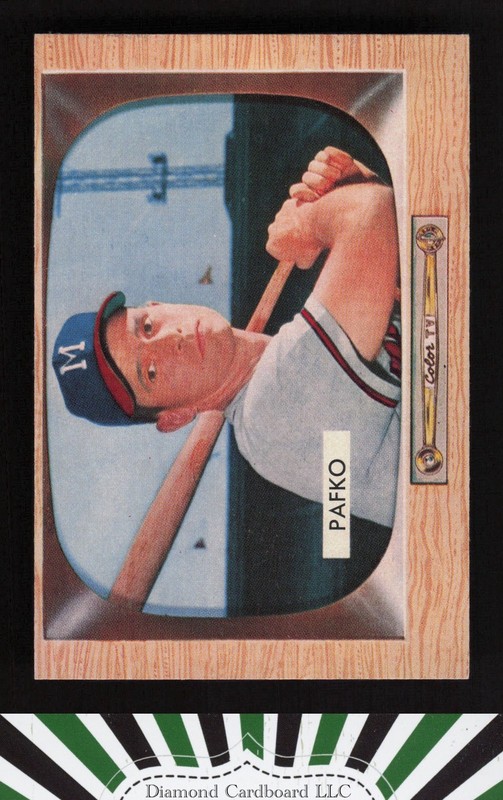 1955 Bowman #12 Andy Pafko EX, front