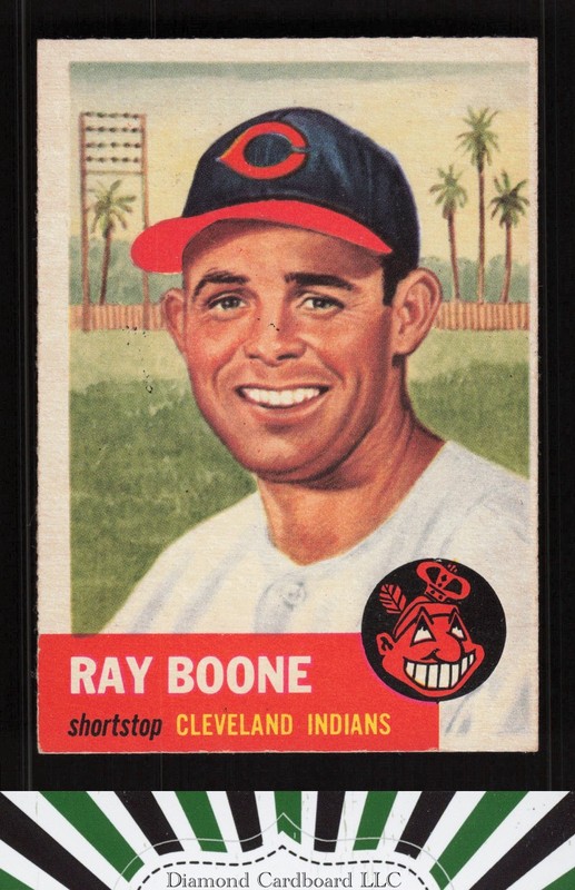 1953 Topps #25 Ray Boone EX f, front