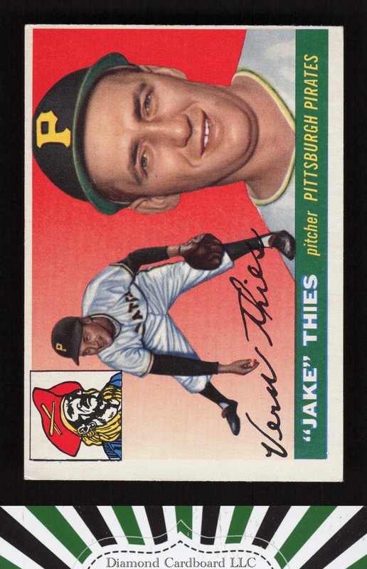 1955 Topps #12 Jake Thies VGEX k, front