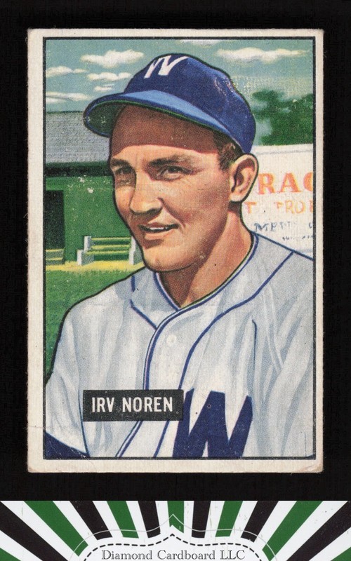 1951 Bowman #241 Irv Noren VG, front