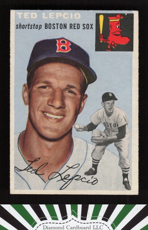1954 Topps #66 Ted Lepcio VGEX j, front