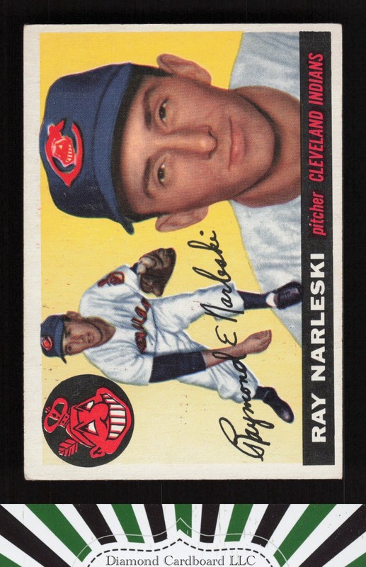 1955 Topps #160 Ray Narleski EX f, front