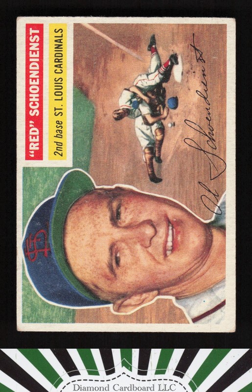 1956 Topps #165 Red Schoendienst VGEX+ f, front
