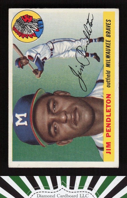 1955 Topps #15 Jim Pendleton VGEX f, front