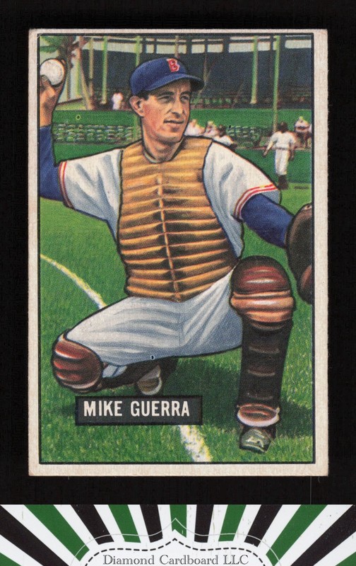 1951 Bowman #202 Mike Guerra VGEX, front