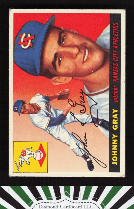 1955 Topps #101 Johnny Gray VG+ q, front