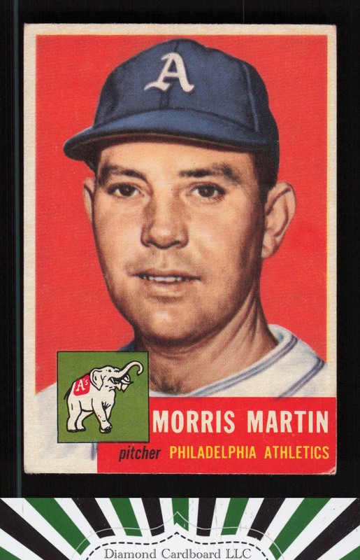 1953 Topps #227 Morris Martin VGEX+ [GOOD CENTERING] e, front