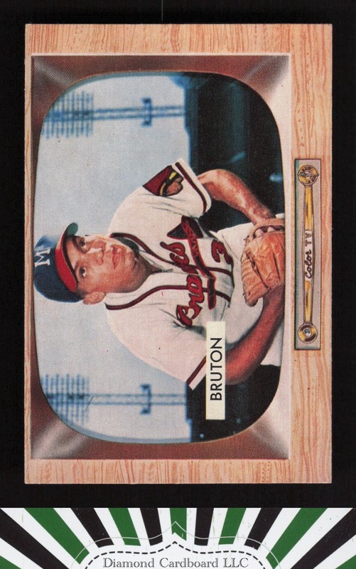 1955 Bowman #11 Bill Bruton EXMT, front