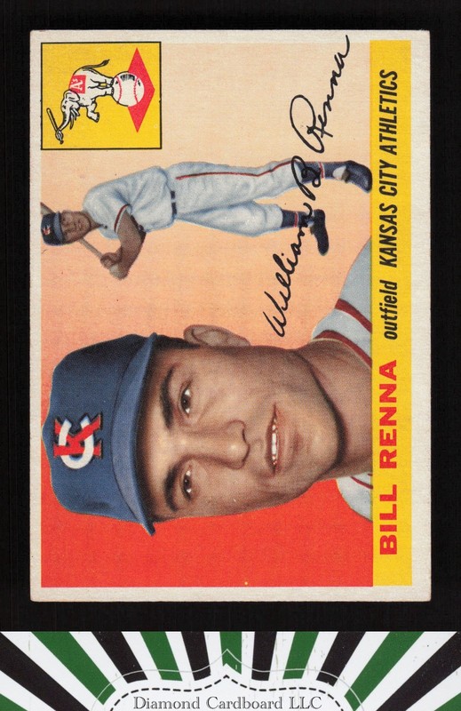 1955 Topps #121 Bill Renna VGEX+ d, front