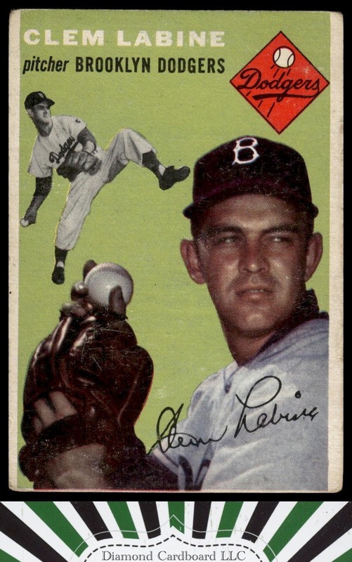 1954 Topps #121 Clem Labine GD c, front