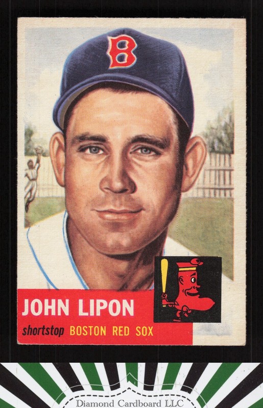 1953 Topps #40 Johnny Lipon EX f, front