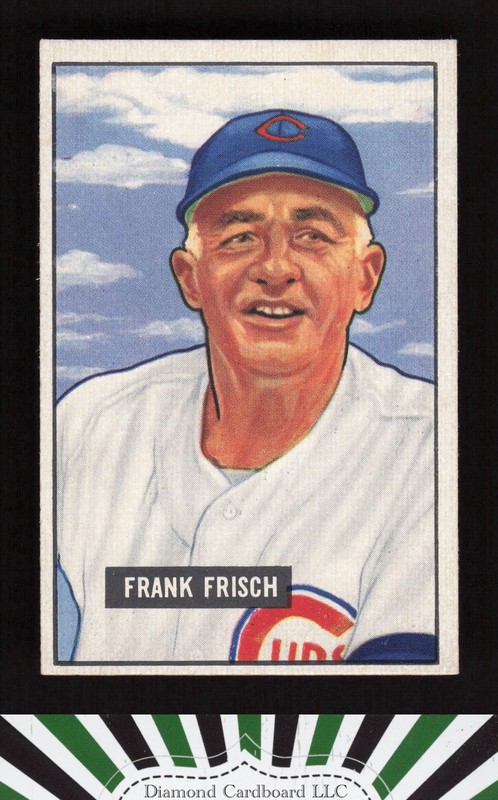 1951 Bowman #282 Frank Frisch NM a, front