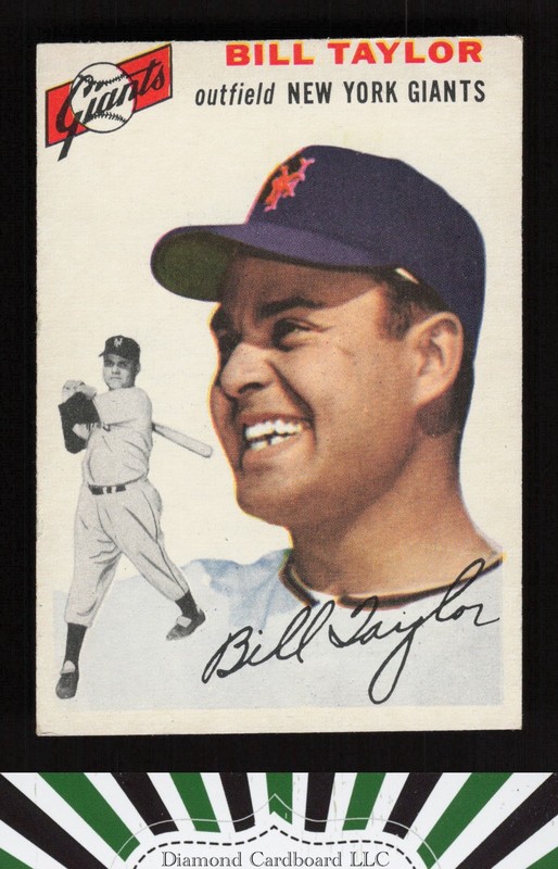 1954 Topps #74 Bill Taylor VGEX+ g, front