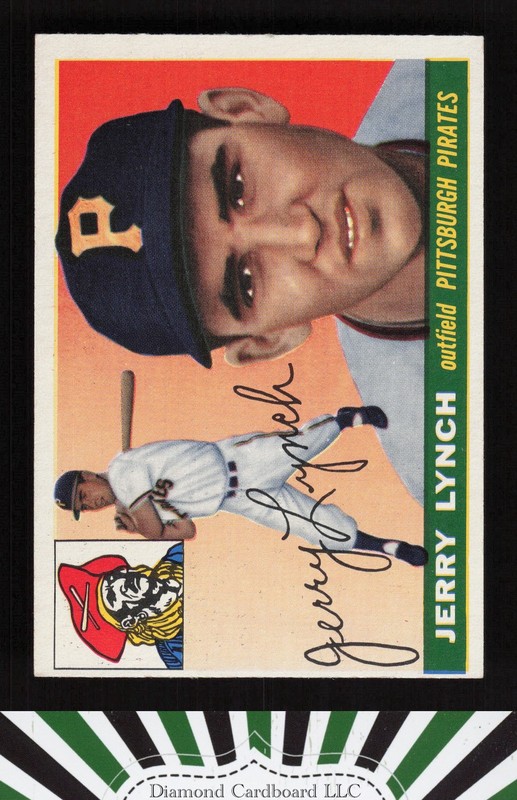 1955 Topps #142 Jerry Lynch VGEX+ h, front