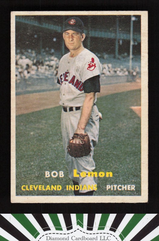 1957 Topps #120 Bob Lemon VGEX c, front
